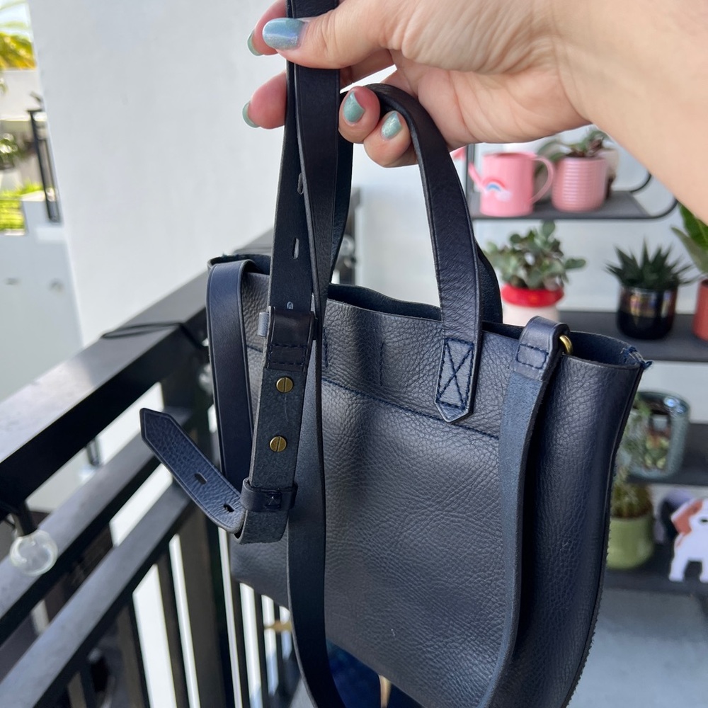 Madewell Dark Blue Leather Crossbody Bag - Picture 6 of 7